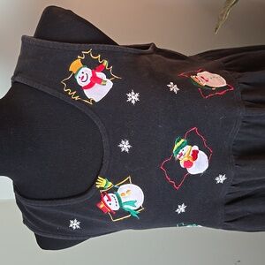 90s Snowman holiday midi dress